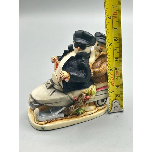 Harmony Kingdom 'Easy Slider' Snowman Snowmobile Figurine Made in England - Picture 11 of 12